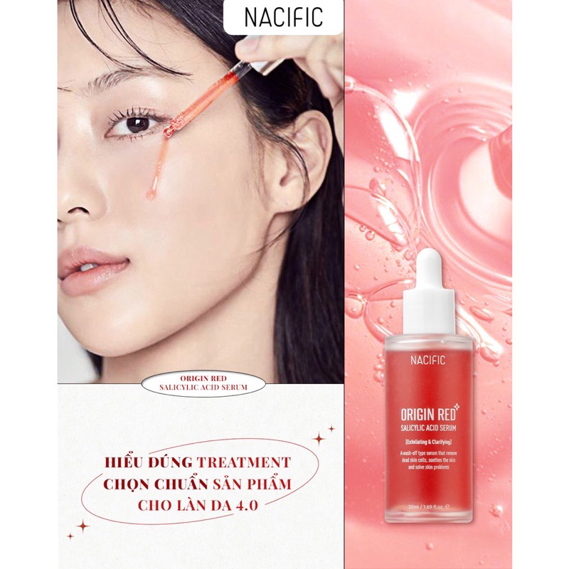 COMBO Tinh Chất Peel Da Nacific Origin Red 50ml + Serum Dưỡng Ẩm Nacific Fresh Herb 20ml