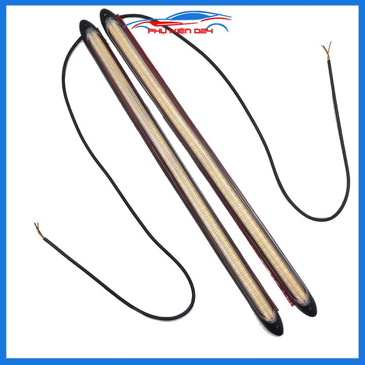 Bộ 2 đèn led seametal 12v báo tín hiệu rẽ DRL cho ô tô có 3 màu  trắng - vàng - xanh