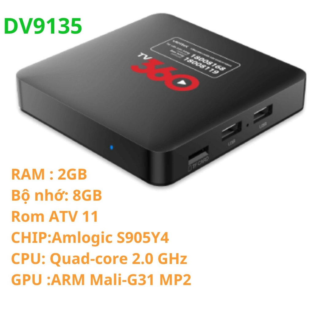Androi tivi box Viettel TV cũ chạy rom atv, box tivi 360 xem truyền hình giai trí ram 2G, bộ nhớ 8G