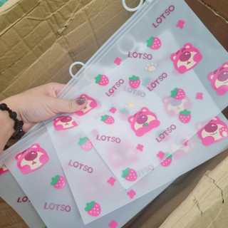 Túi zip đựng bút mỹ phẩm gấu dâu lotso sanrio kuromi melody hot trend siêu cute học sinh