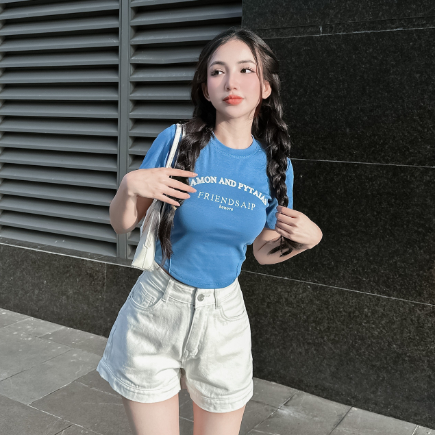 Áo thun croptop tay ngắn TiQi Jeans A31