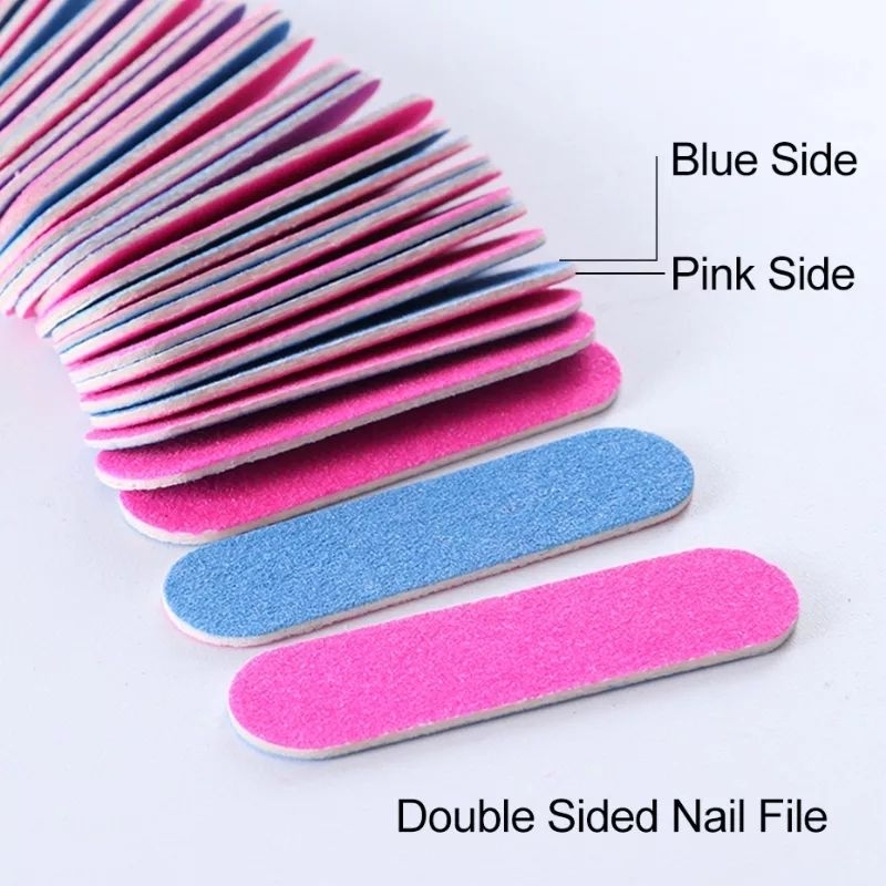 Set 2c dũa móng tay mini 2 mặt