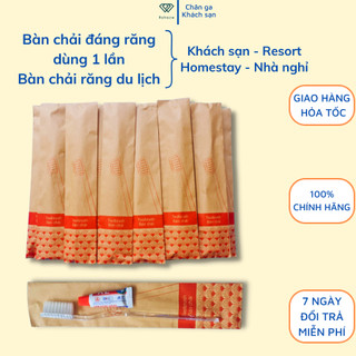 100 bộ bàn chải răng dùng 1 lần cho nhà nghỉ và khách sạn