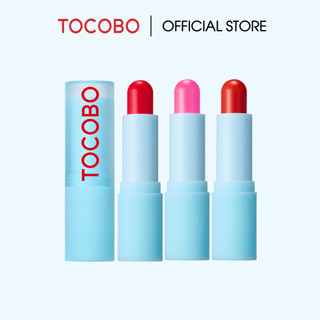 Son dưỡng môi thuần chay có màu tocobo glass tinted lip balm 3.5gr