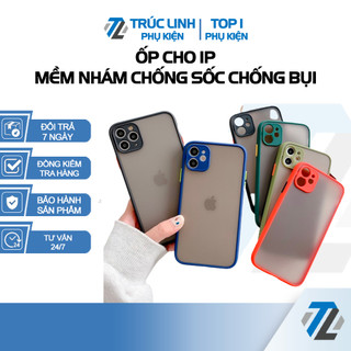 Ốp điện thoại ip mềm nhám chống sốc chống bụi cho ip 14 13 12 -prm