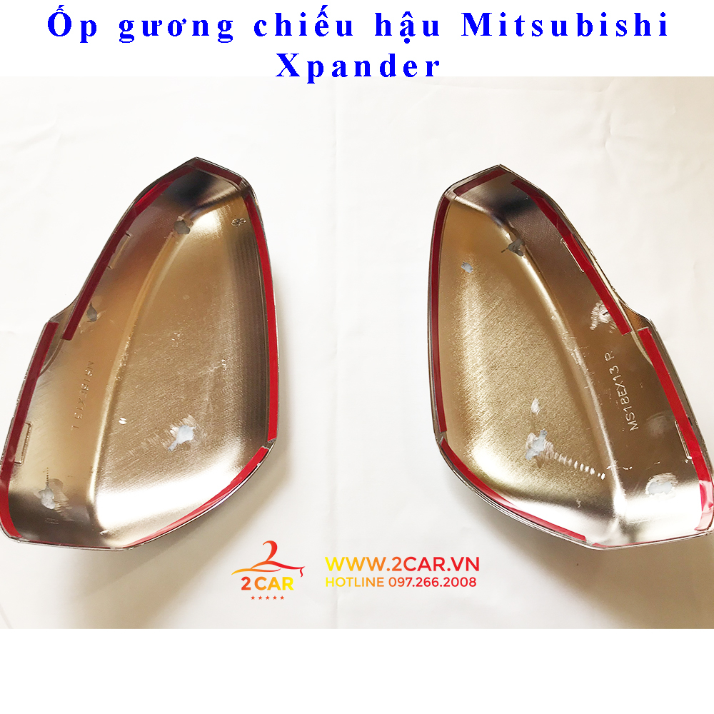 Ốp gương chiếu hậu xe Mitsubishi Xpander 2018 - 2021, 2022, 2023 mạ crom cao cấp, sáng bóng