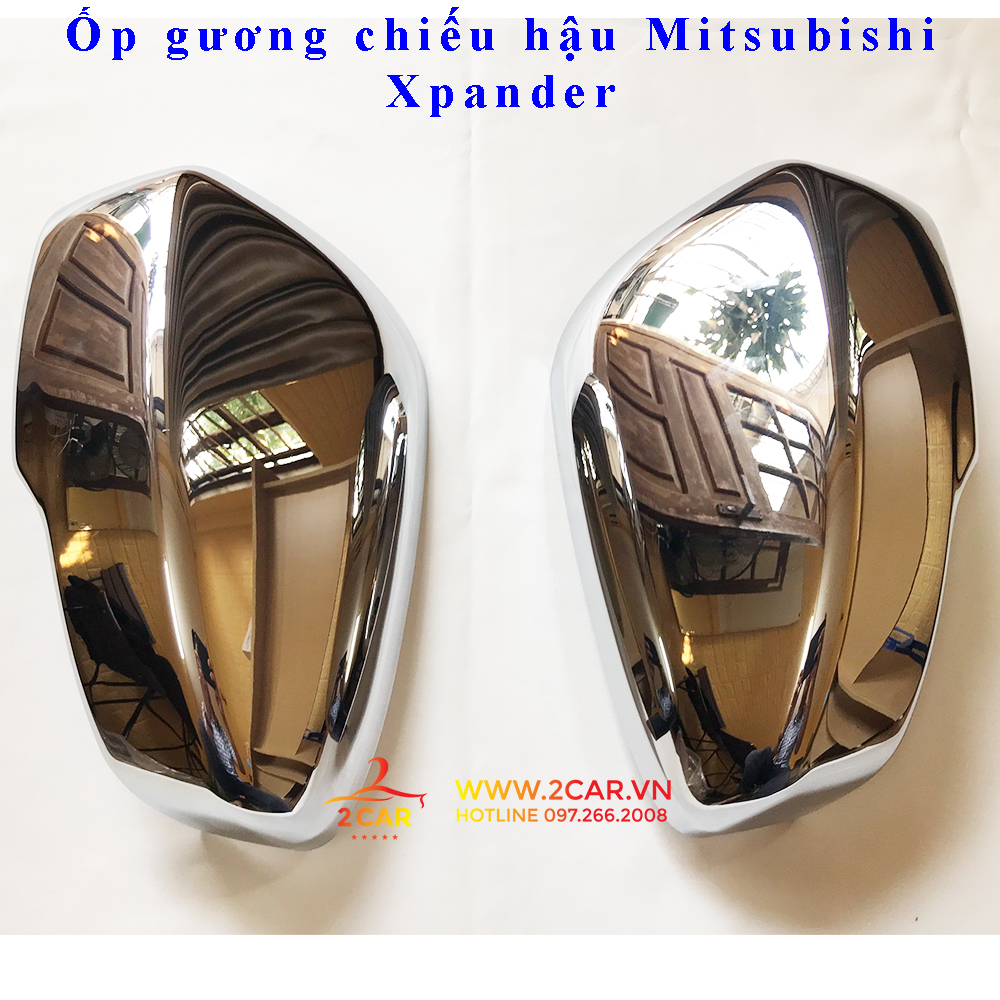 Ốp gương chiếu hậu xe Mitsubishi Xpander 2018 - 2021, 2022, 2023 mạ crom cao cấp, sáng bóng