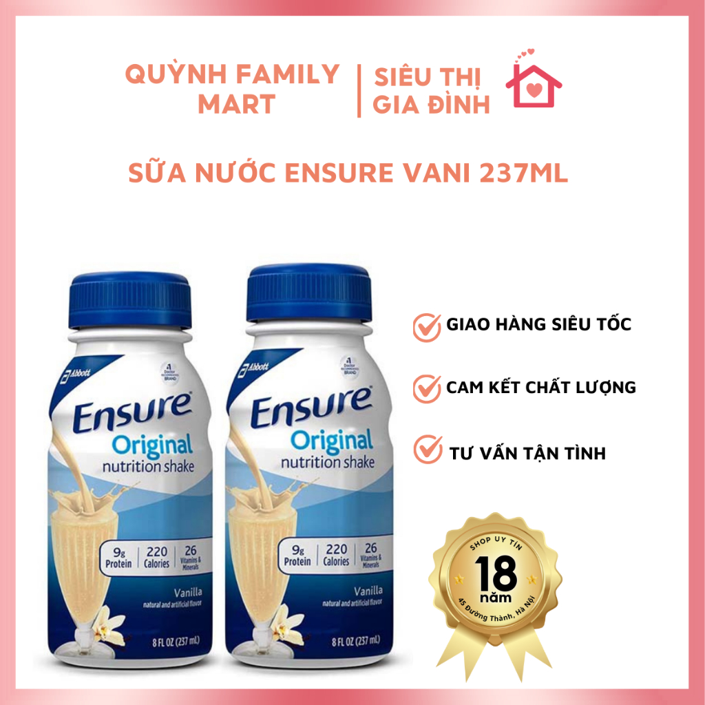 Sữa nước EnSure Vani 237ml