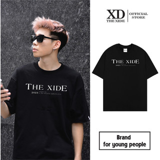 Áo thun The Xide áo phông unisex hình in chữ form rộng chất cotton 2 chiều định lượng 250gr co giãn
