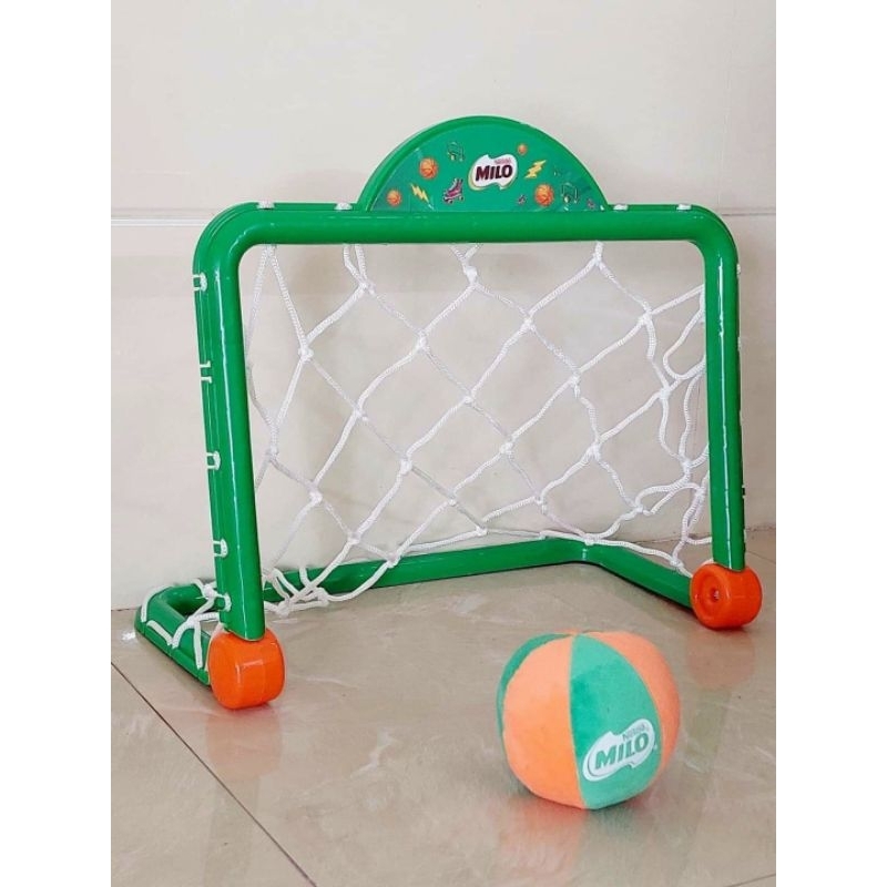 Khung thành bóng đá mini kèm bóng bông và lưới cho bé 2-4 tuổi