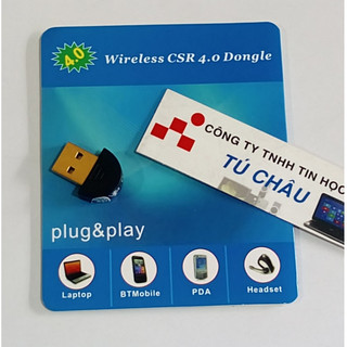 USB Bluetooth 4.0: Wireless CSR 4.0 Dongle V4.0 (Plug and Play)