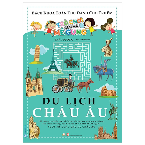 Sách Vanlangbooks - Trò Chơi Giải Mã Mê Cung - Du Lịch Châu Âu