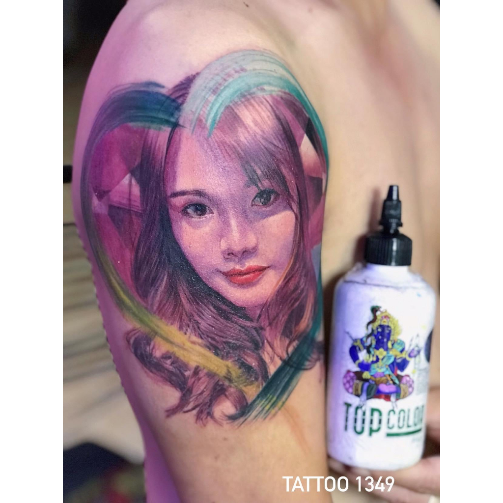 Nước Kích Màu pha Với Mực Xăm Màu TOP CnC Supply Chai 8 oz