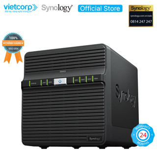  Thiết bị lưu trữ NAS Synology DS423  Đen  - Hàng Chính Hãng 