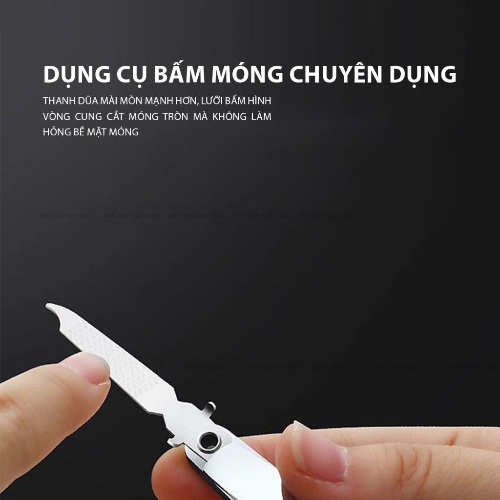 Kìm bấm móng tay đầu thẳng và đầu cong - Dụng cụ cắt móng tay làm nail - Thép không rỉ