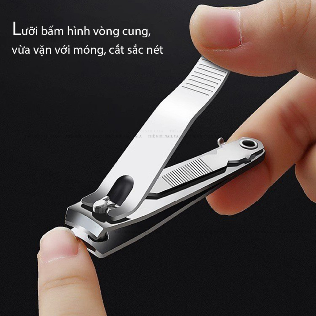 Kìm bấm móng tay đầu thẳng và đầu cong - Dụng cụ cắt móng tay làm nail - Thép không rỉ