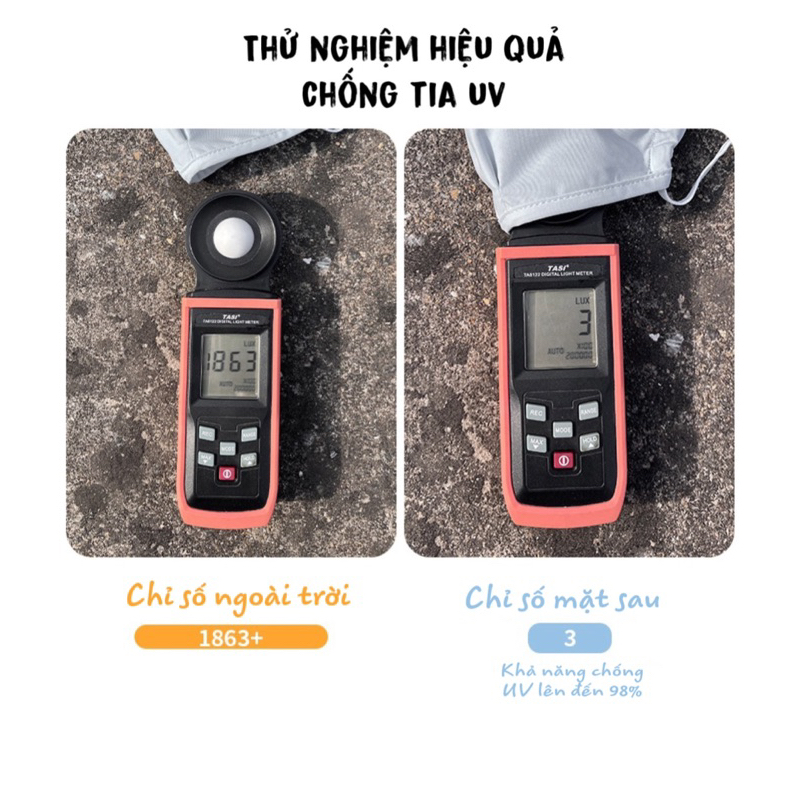 Khẩu trang chống tia uv chính hãng chống nắng Upf 50+