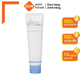 Sữa Rửa Mặt Cấp Ẩm Dạng Gel Tạo Bọt C'New Lab Derma All Barrier Moisturizing Pure Cleanser Làm Sạch, Không Kích Ứng 100m