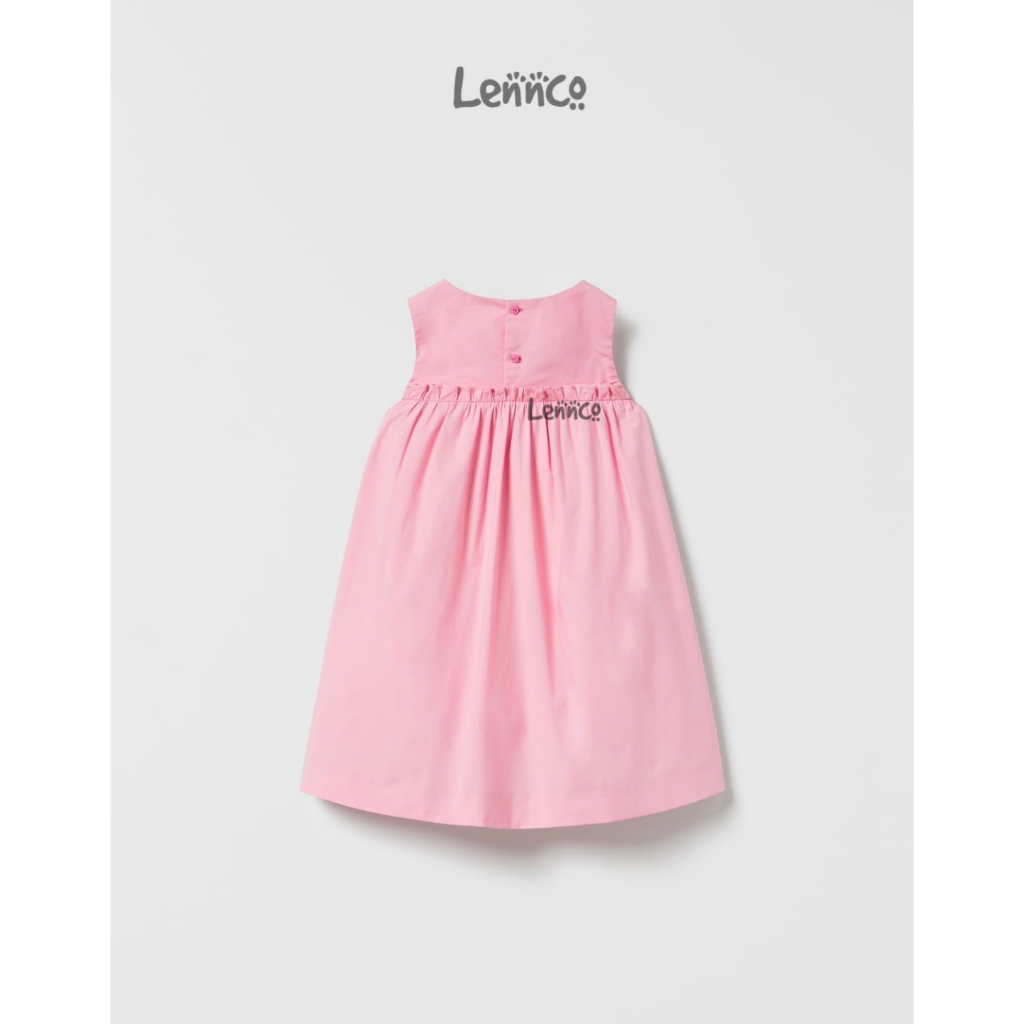 Váy hồng nơ to sát nách Lennco cho bé gái