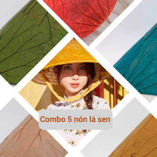 Combo 5 nón lá sen / tiết kiệm 10%/ chọn màu bất kỳ