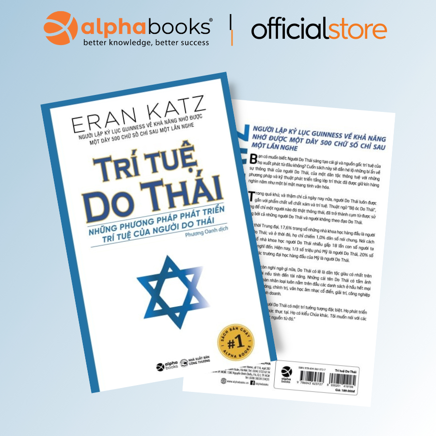 Sách > Trí Tuệ Do Thái - Những Phương Pháp Phát Triển Trí Tuệ Của Người Do Thái - Eran Katz (Tái Bản Mới Nhất)