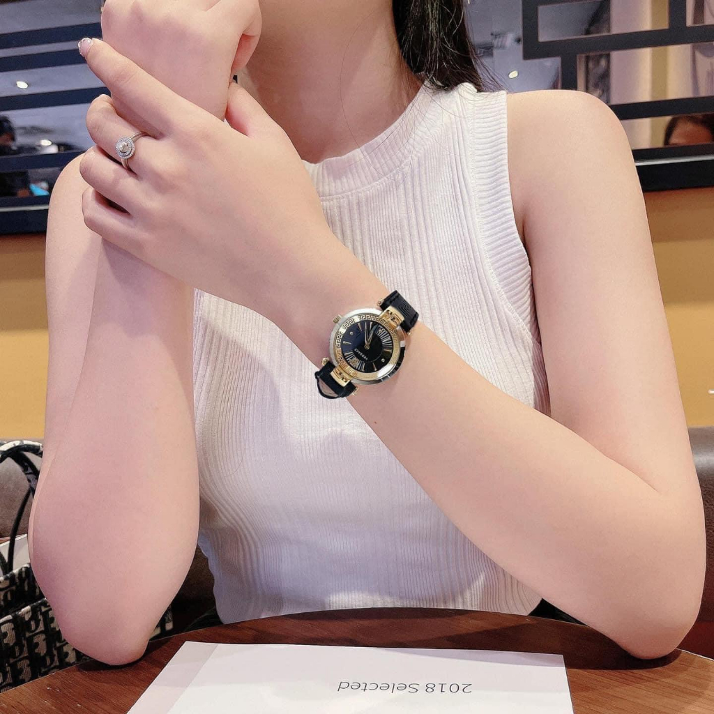 Đồng hồ nữ dây da Versace Revive VE2L00221