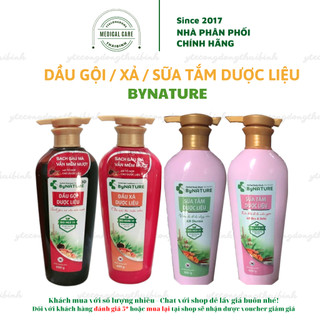 Dầu gội / Dầu xả dược liệu BYNATURE chiết xuất từ thảo dược thiên nhiên hữu cơ giúp mềm mượt giảm rụng tóc 600g