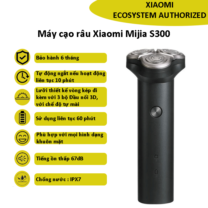 Máy cạo râu điện cho nam giới Xiaomi Mijia S300 - Bảo hành 6 tháng