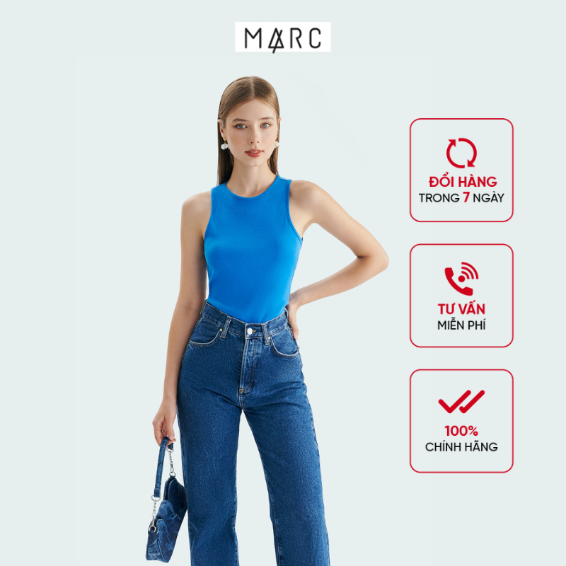 Áo ba lỗ nữ MARC FASHION tank thun gân form ôm FALH052722 | BigBuy360 - bigbuy360.vn