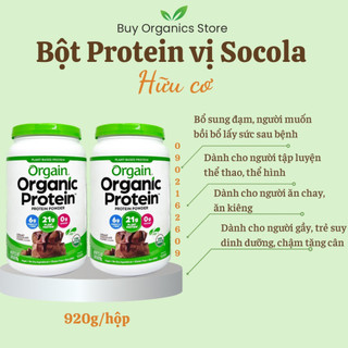Đạm thực vật orgain organic protein powder creamy chocolate 920g - buy organics