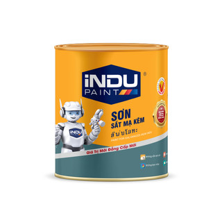 SƠN SẮT MÃ KẼM 1 THÀNH PHẦN INDU (7 LON) TRẮNG MỜ