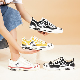 Giày MWC 0456 - Giày Thể Thao Nữ Đế Bằng, Sneaker Vải Canvas, Sneaker Cột Dây Cực Hot