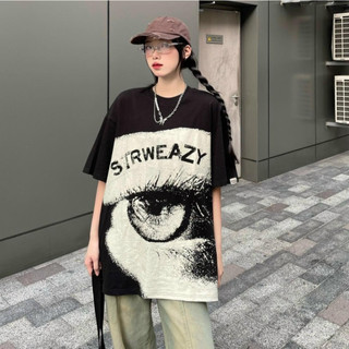 Áo oversize thun local brand swe eyes nam nữ , áo phông form rộng unisex , tee oversize màu đen big size - gin store