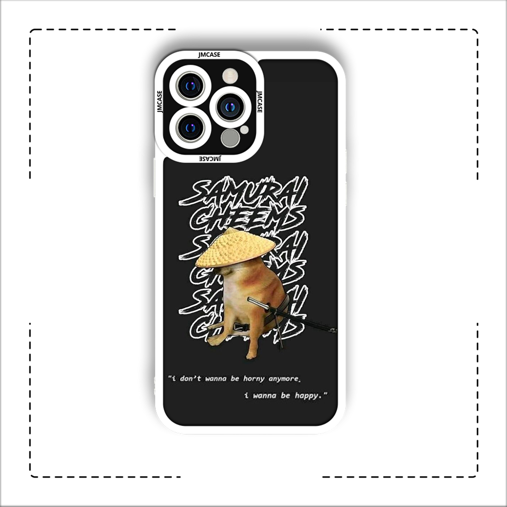 Ốp lưng iphone cạnh vuông JMCase Cheems Van Gogh Art 6plus/6s/6splus/7/7plus/8/8plus/x/xs/11/12/pro/max/plus/promax