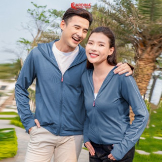 Áo chống nắng Nam Nữ 2 lớp Cardina chất thun lạnh Nhật cao cấp có lưới tản nhiệt viền thể thao chống tia.