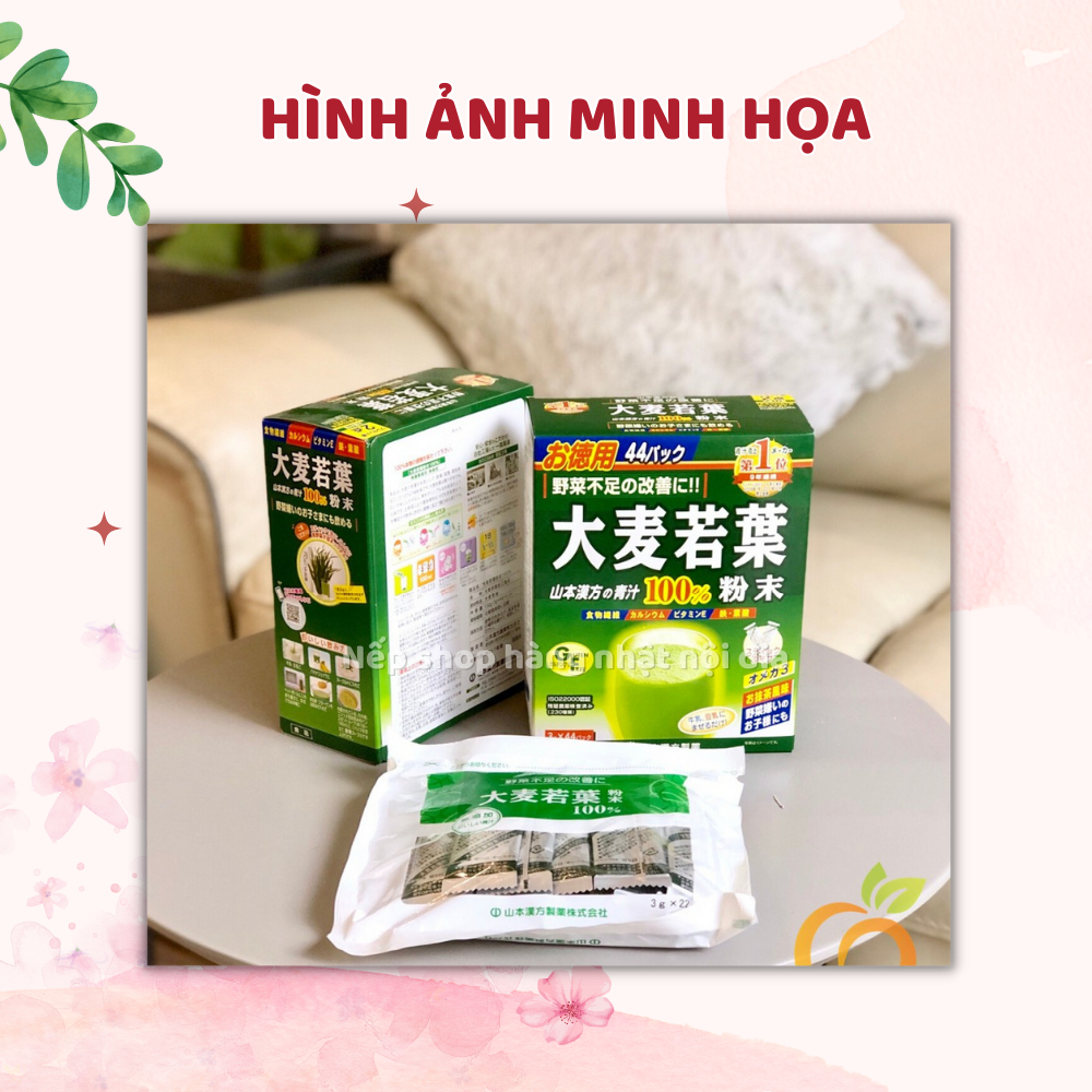 [HỘP HƠI MÓP] Bột lúa mạch non Nhật Bản 44 gói