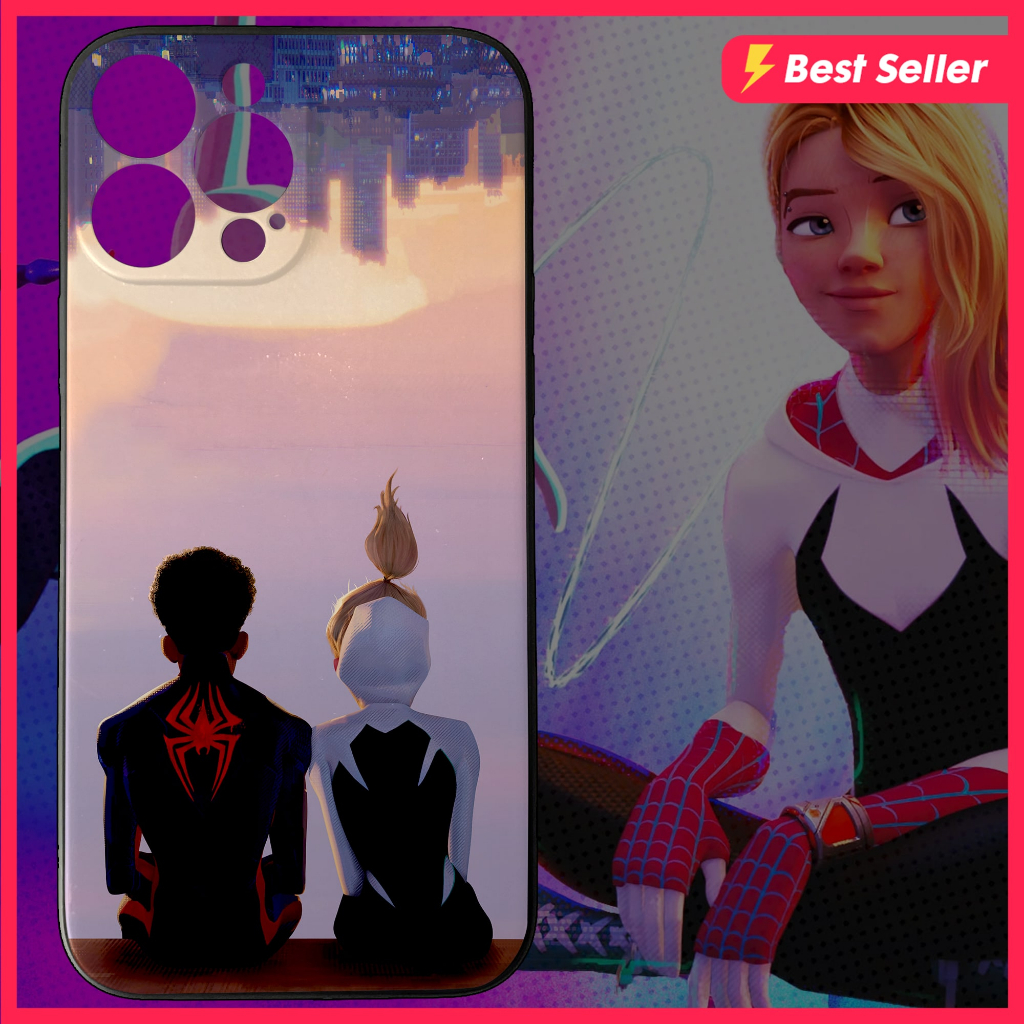 Ốp lưng điện thoại họa tiết Couple Người Nhện Spider Man cho điện thoại 6 7plus 8plus X Xr XsM 11 12 13 Promax 14 ProMax