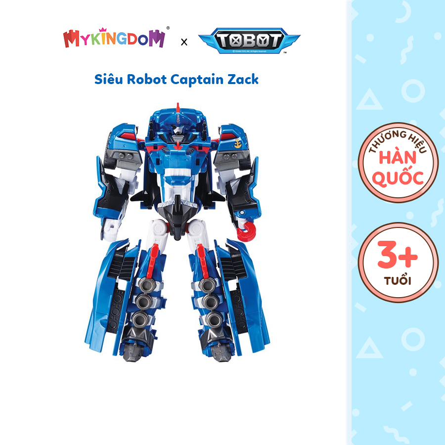 Đồ Chơi TOBOT Siêu Robot Biến Hình Captain Zack Thuyền Trưởng Lanh Trí 301111