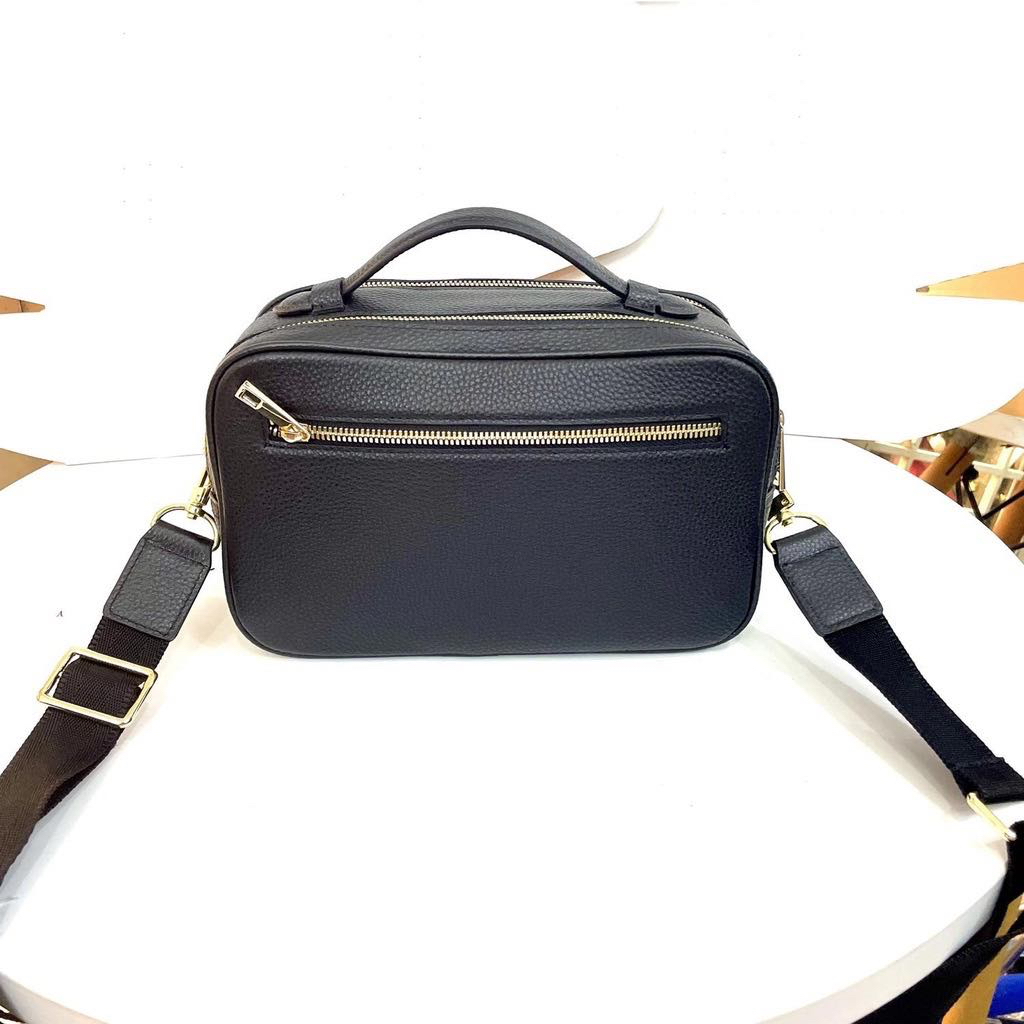 Túi Clutch Cầm Tay, Túi Golf - Túi 2 Ngăn Da Bò Thật Có Khoá Số - Hàng Chính Hãng