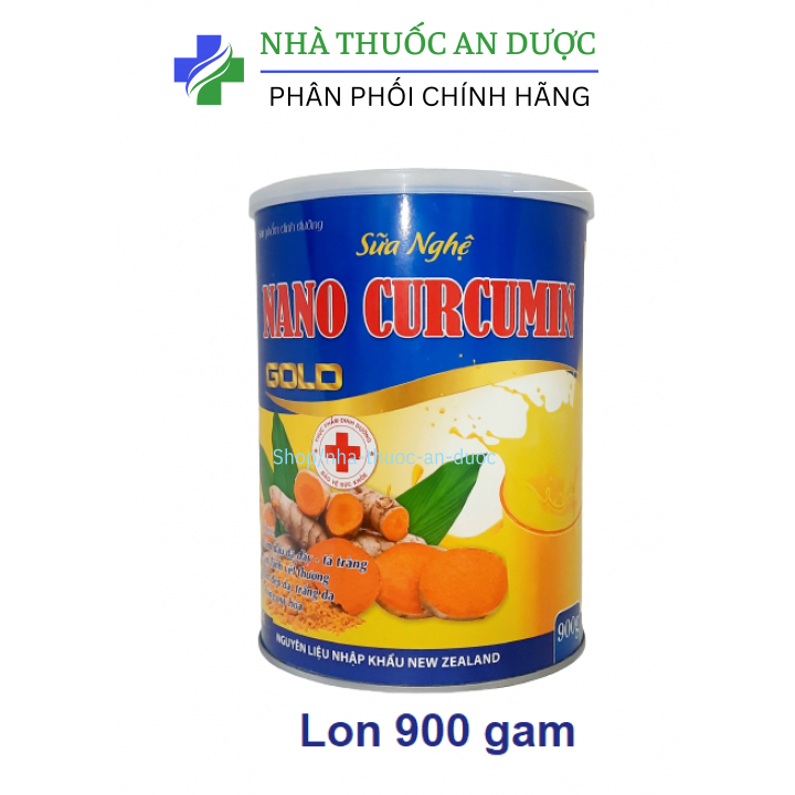 Sữa Nghệ Nano Curcumin Gold gúp giảm đau dạ dày,tiêu hóa tốt đẹp da, chống oxi hóa – Hộp 900gr