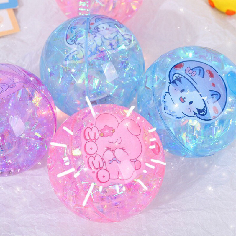 Banh Tưng Hình Thú Kim Tuyến Bling Bling Có Đèn Xinh Xắn Cho Bé