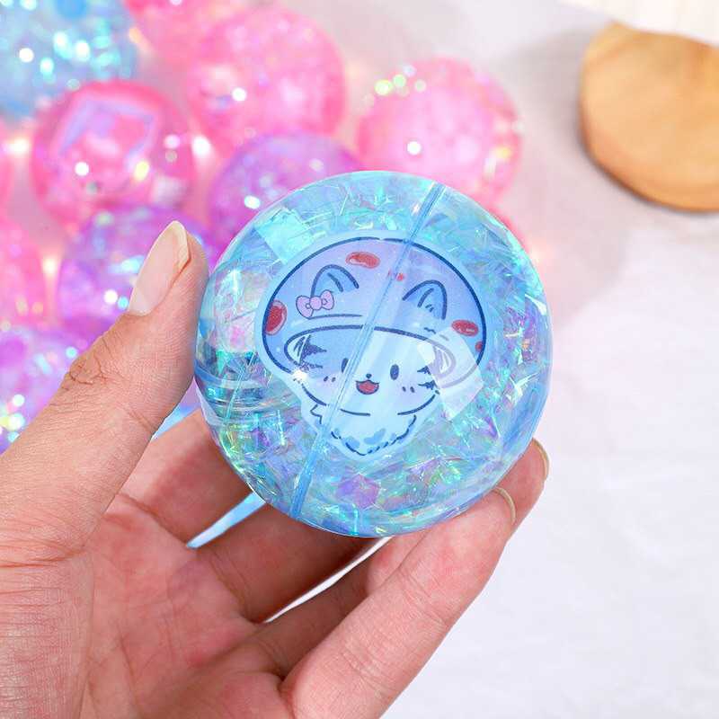 Banh Tưng Hình Thú Kim Tuyến Bling Bling Có Đèn Xinh Xắn Cho Bé