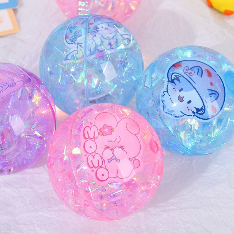 Banh Tưng Hình Thú Kim Tuyến Bling Bling Có Đèn Xinh Xắn Cho Bé