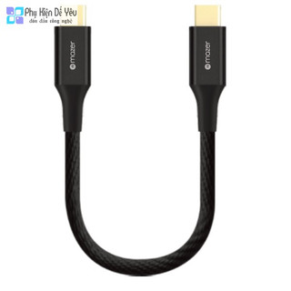 Cáp mazer alu/.dura/.tek usb-c to usb-c 3.1a/0.2m