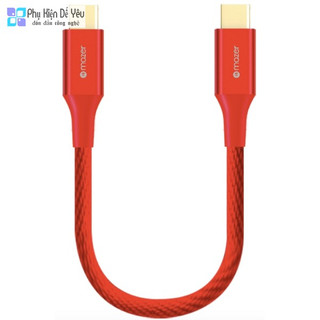 Cáp Mazer Alu/.Dura/.Tek USB-C to USB-C 3.1A/0.2M [CHÍNH HÃNG PHÂN PHỐI]