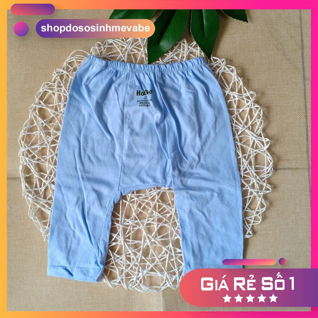 Quần dài MÀU sơ sinh đáy ngang HOTGA cho em bé mặc bỉm
