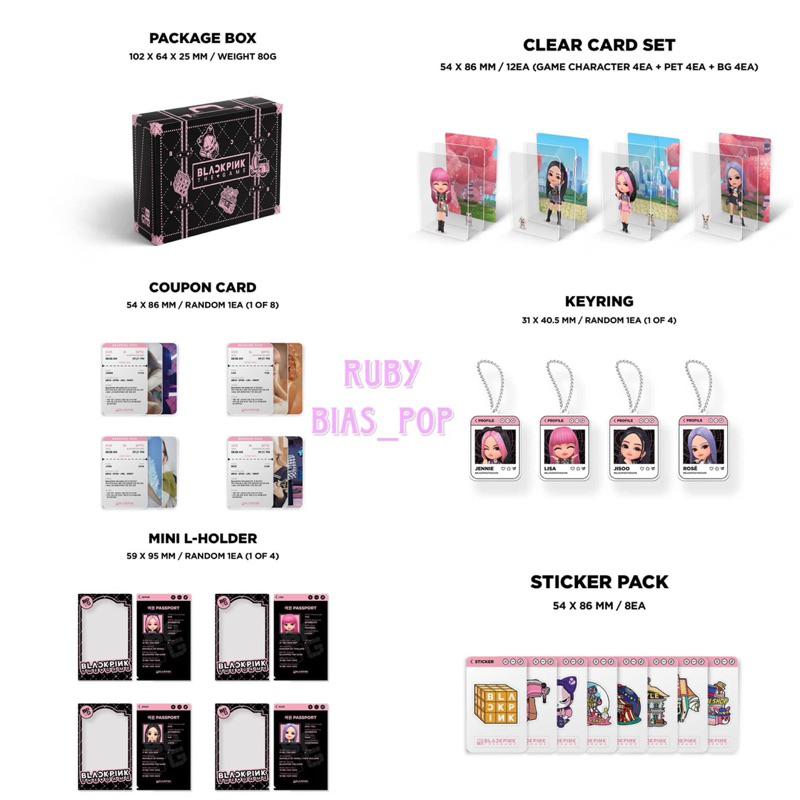 Thẻ bài BPTG BLACKPINK The Game Coupon Card