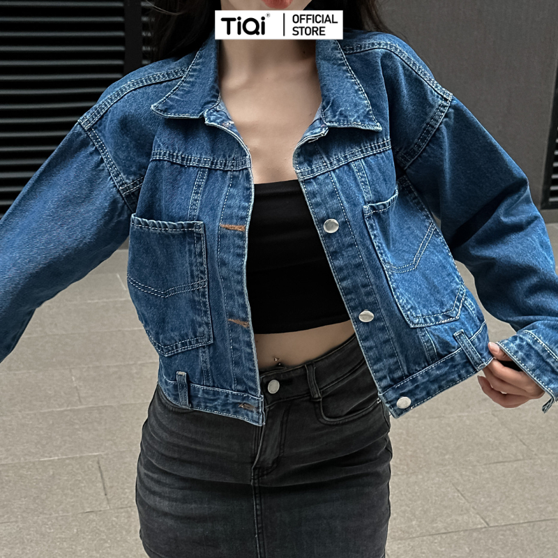 Áo khoác nữ vải jean denim nhiều màu TiQi Jeans K-803