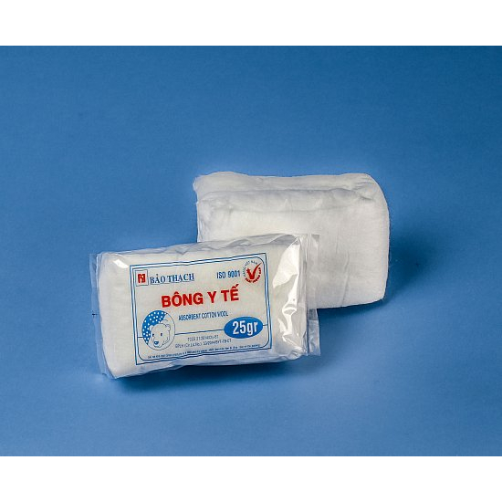 Bông y tế ợi dài Bảo Thạch - Làm sạch vết thương, thấm máu và dịch tiết