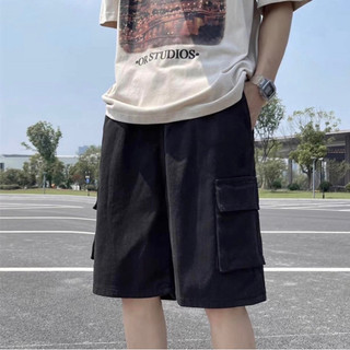 Quần Short kaki túi hộp Unisex